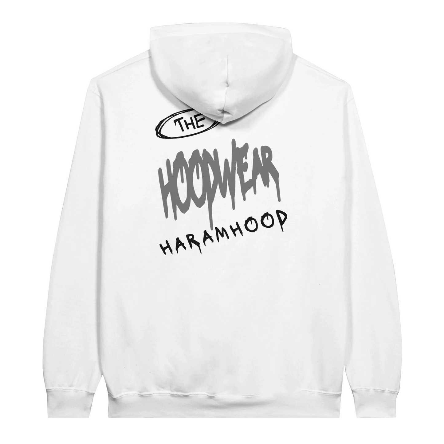 Graffiti Code Hoodie Urban Grey Rückansicht | 7HARAMHOOD
