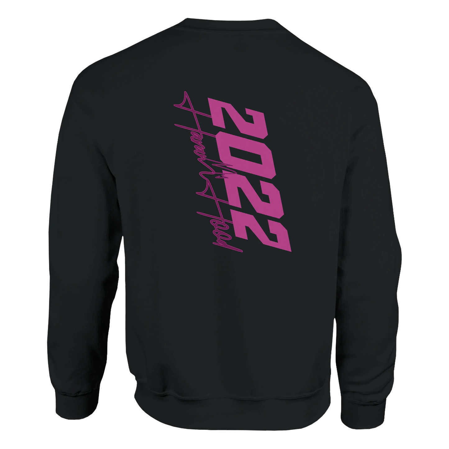 7HARAMHOOD Since 2022 Crewneck Weiß – Seitenansicht Oversized Hoodwear, reinste Form von Statement