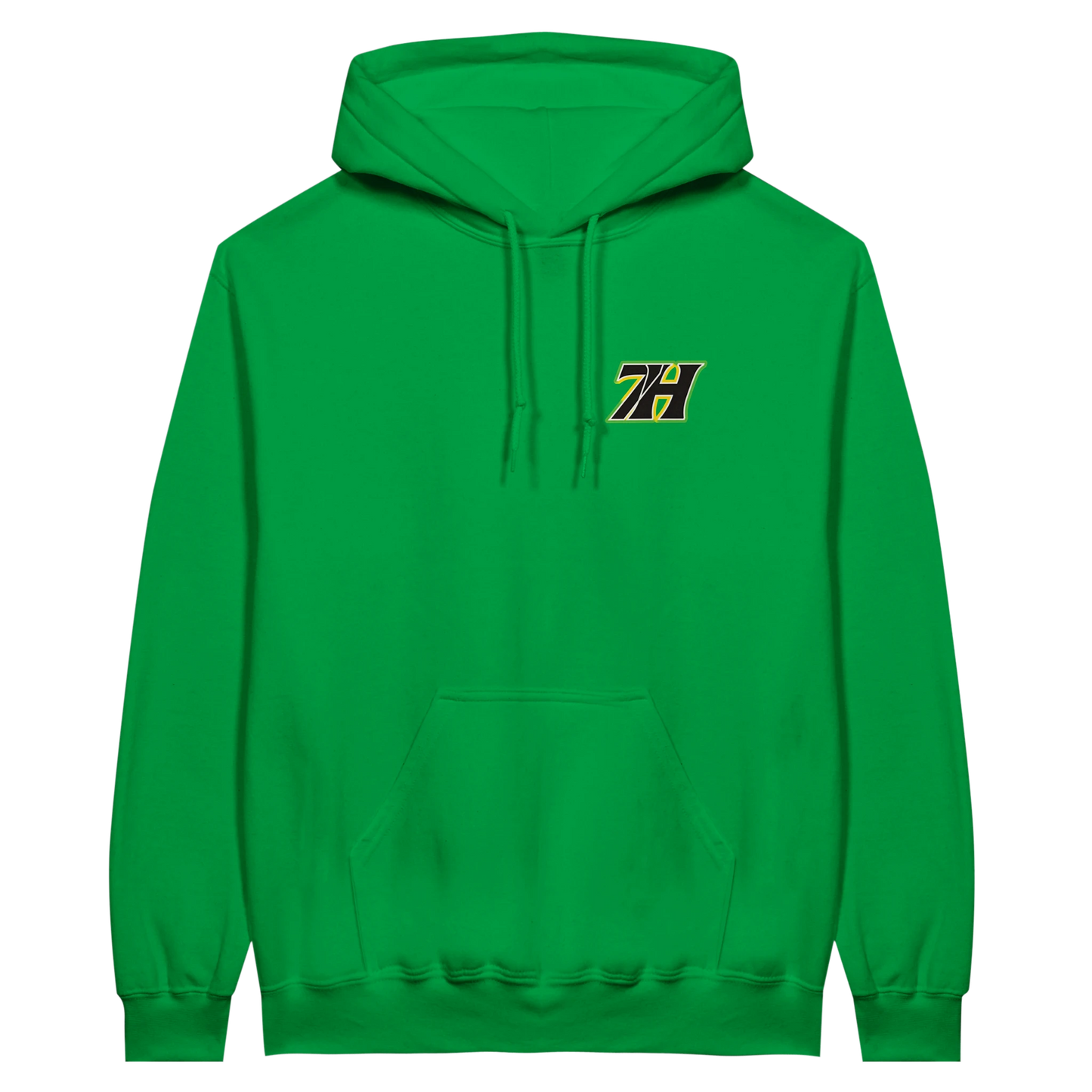 7H Premium Hoodie Grün Frontansicht