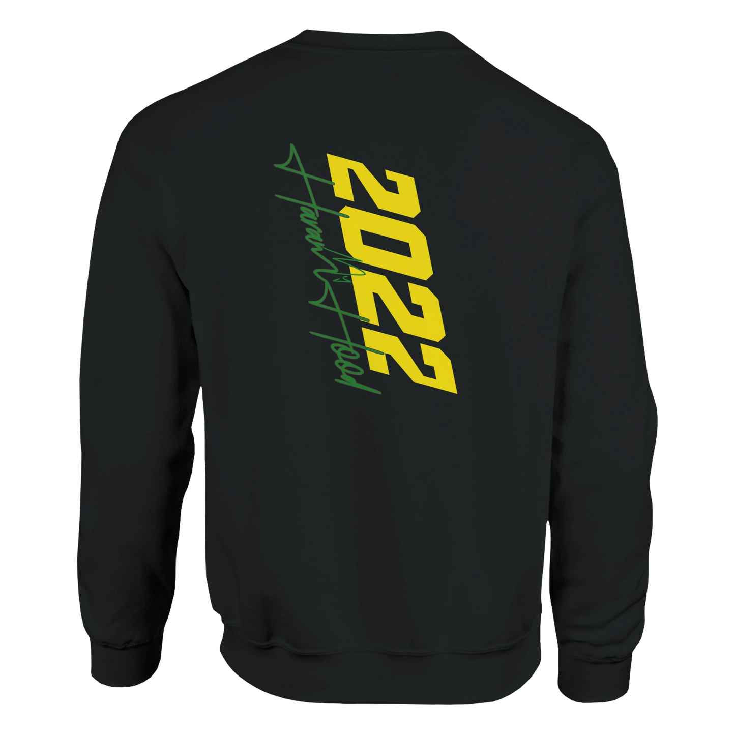 7HARAMHOOD Since 2022 Crewneck Forest Green – Rückansicht Unisex Hoodwear, Roots Hood OG seit 2022