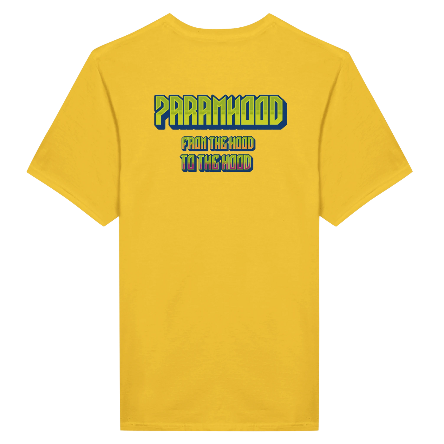 7ARAMHOOD Signature Streetwear T-Shirt Gelb Streetwear Model Seite