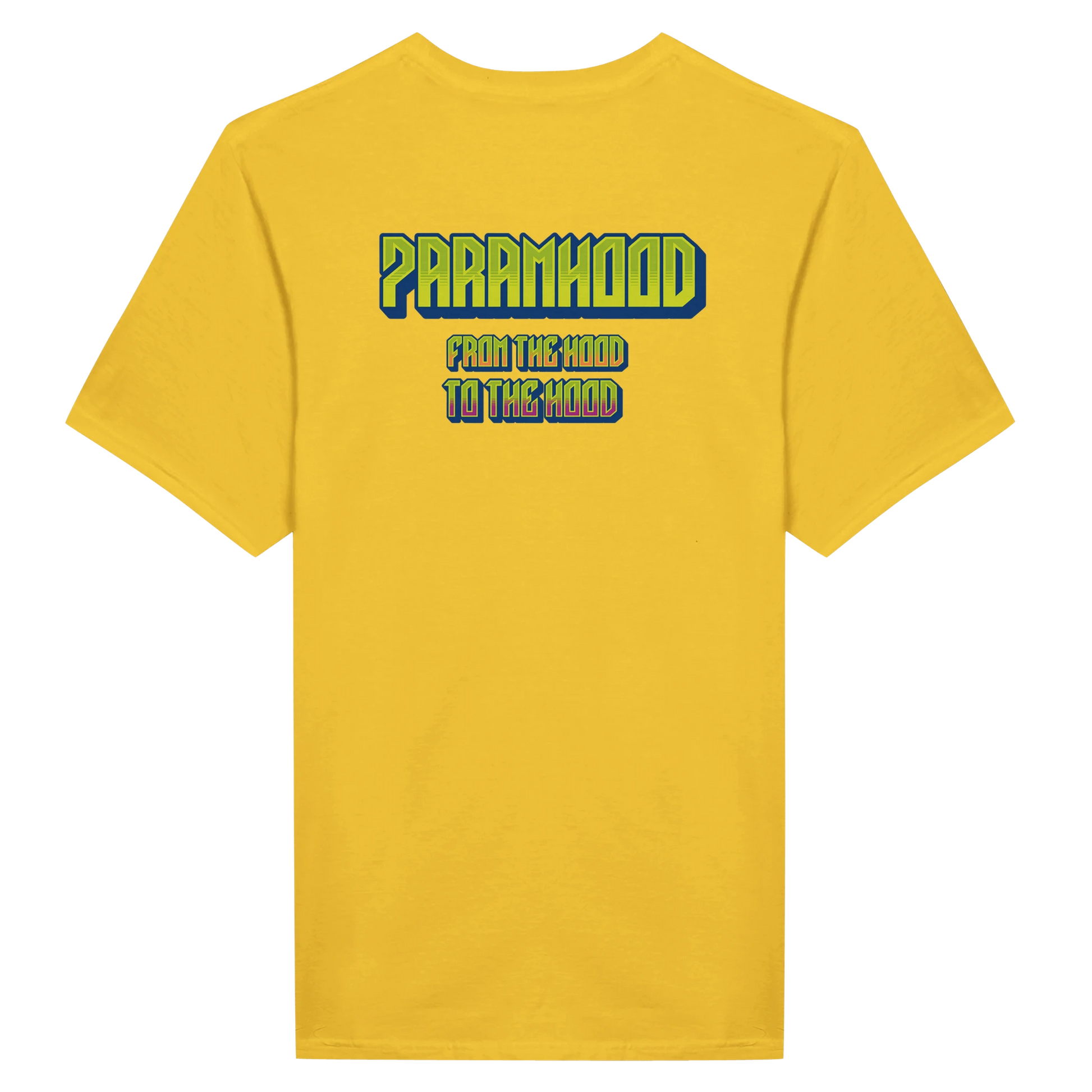 7ARAMHOOD Signature Streetwear T-Shirt Gelb Streetwear Model Seite