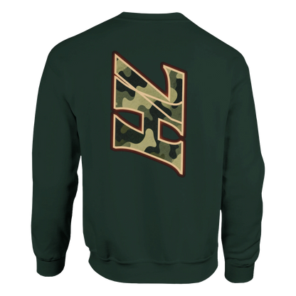DNA Code Camouflage Sweatshirt Dunkelgrün Frontansicht
