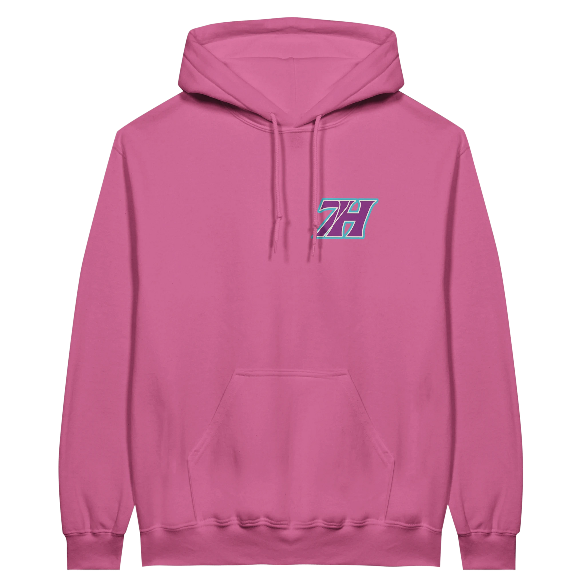 Türkiser 7H Hoodwear Hoodie mit Front- und Rückenprint - Haramhood Cyan
