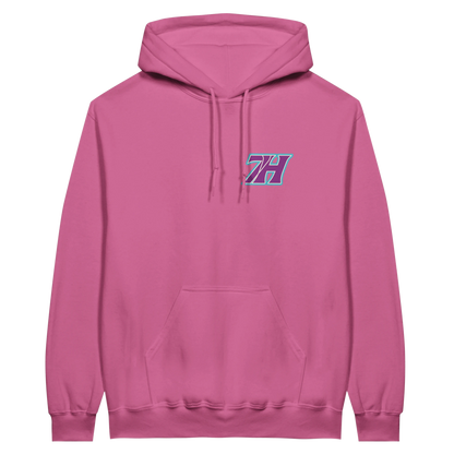 Türkiser 7H Hoodwear Hoodie mit Front- und Rückenprint - Haramhood Cyan
