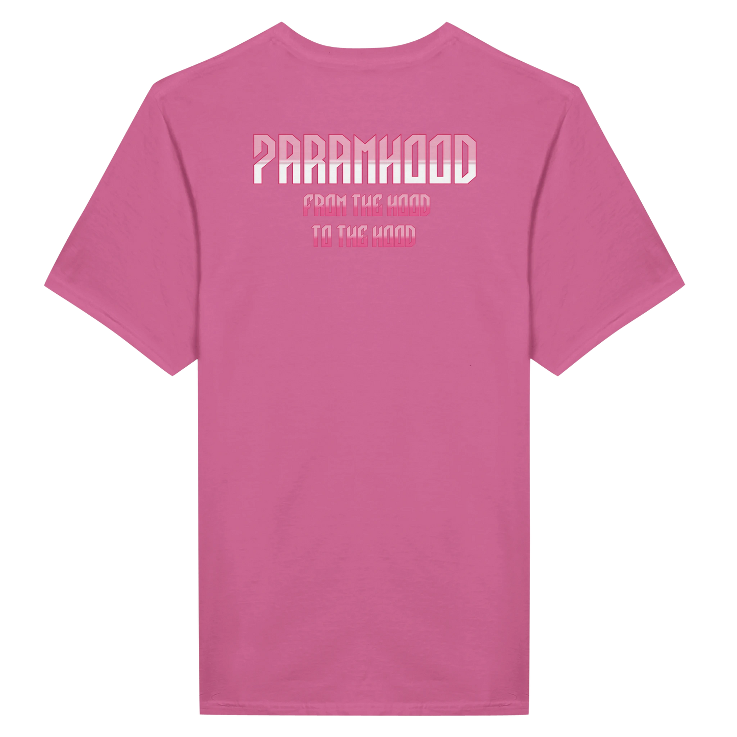7HARAMHOOD Gradient Logo T-Shirt White Pink Streetwear Lifestyle