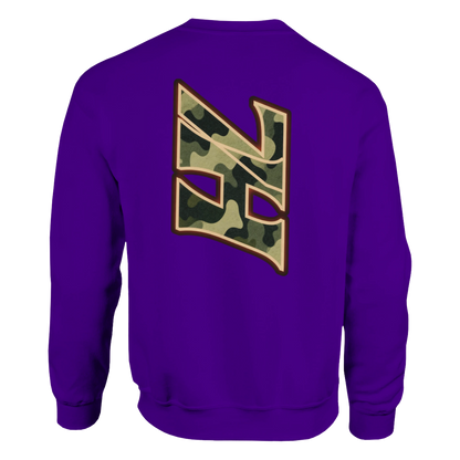 DNA Code Camouflage Sweatshirt Blau Frontansicht
