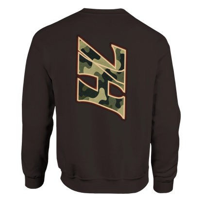 DNA Code Camouflage Sweatshirt Braun Rückansicht