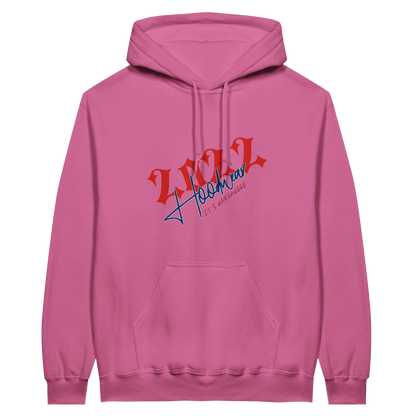  Street Soul Hoodie Logo-Detail - Roter Print Nahaufnahme Haramhood Streetwear
