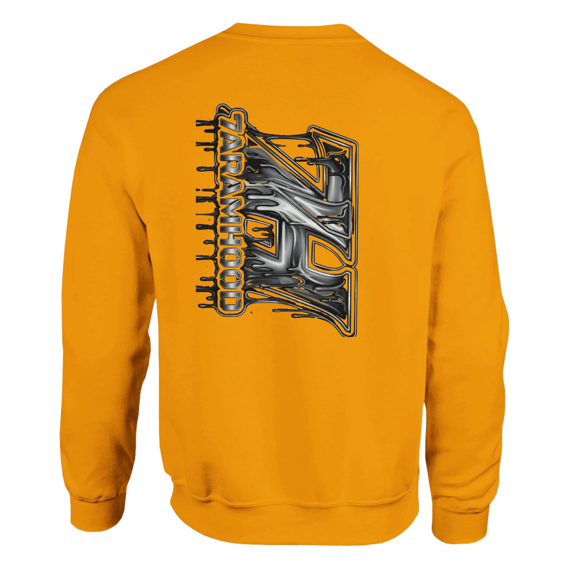 7HARAMHOOD Drip Code Sweatshirt Heliconia – Detailansicht, Unisex Hoodwear Hood Code unverkennbar