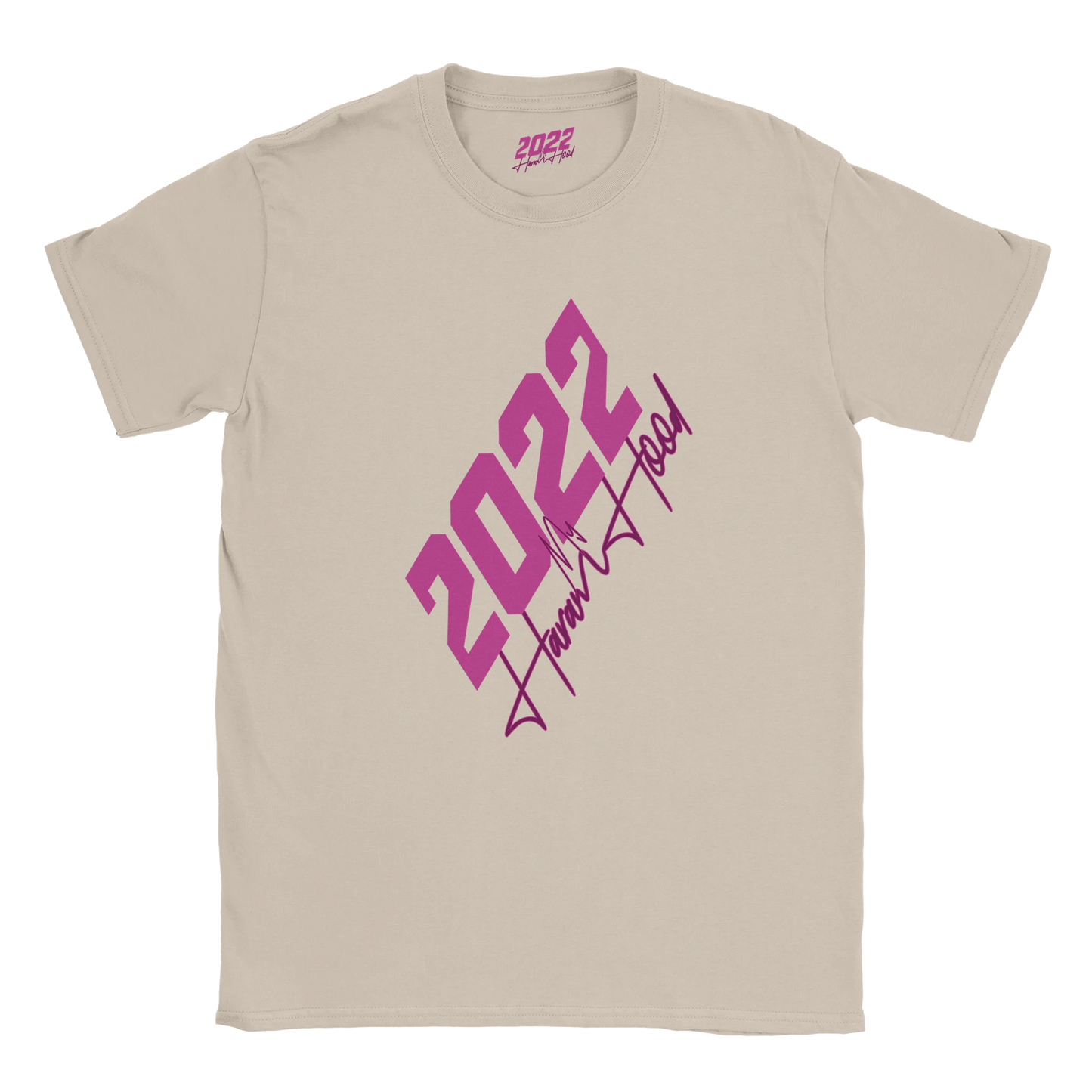 7ARAMHOOD Liquid Drip T-Shirt Sand Beige Streetwear Detail