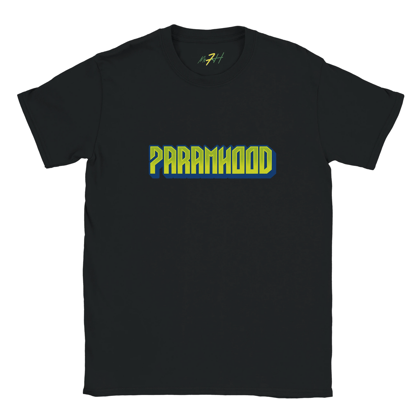 7ARAMHOOD Signature Streetwear T-Shirt Gelb Streetwear Detail Print