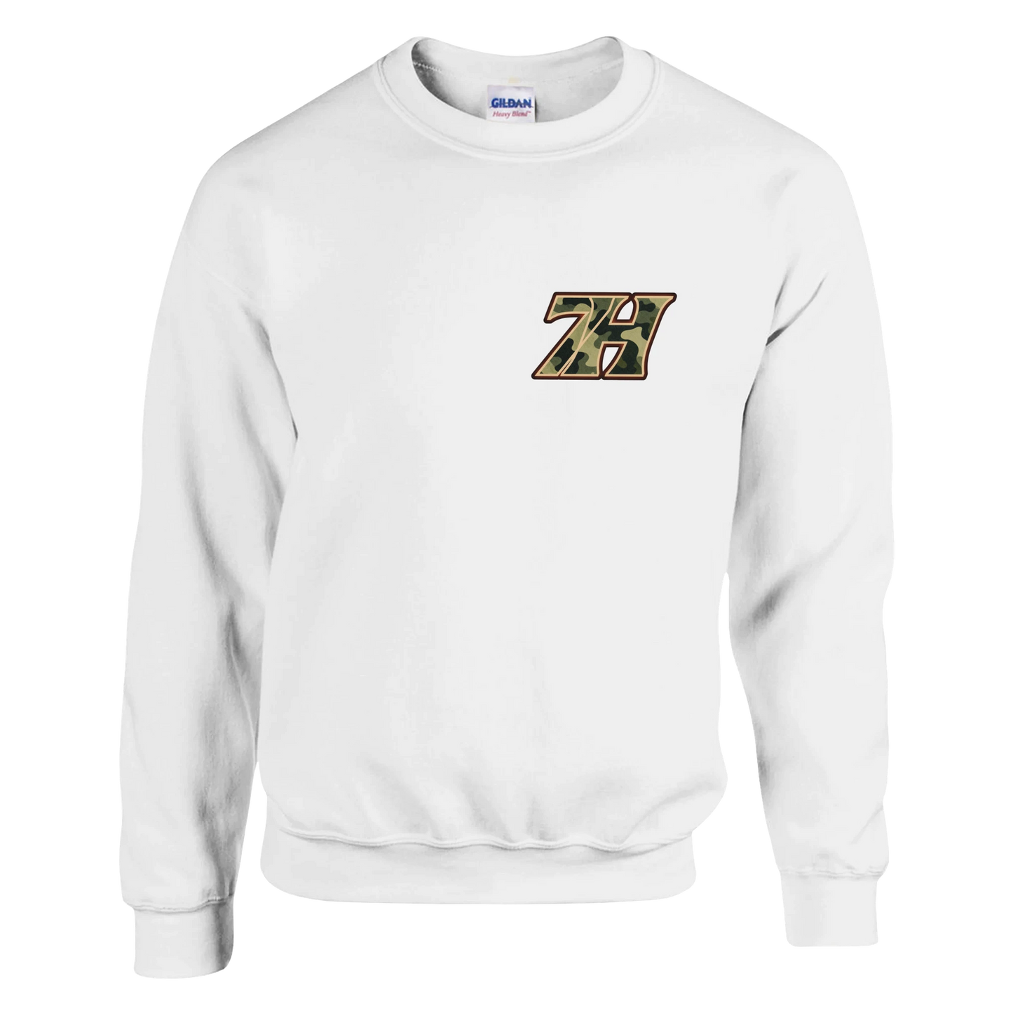 DNA Code Camouflage Sweatshirt Weiß Frontansicht
