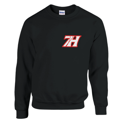 DNA Code Red Line Sweatshirt Schwarz Frontansicht

