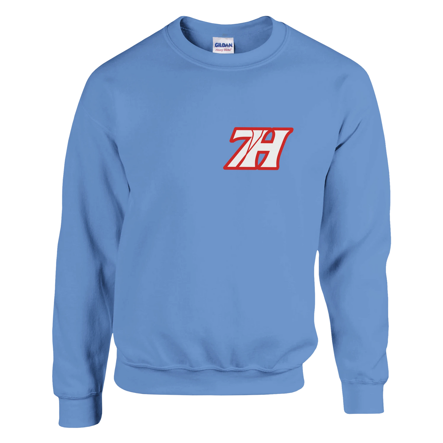 DNA Code Red Line Sweatshirt Hellblau Frontansicht
