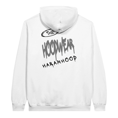 Graffiti Code Hoodie Urban Grey Rückansicht | 7HARAMHOOD 
