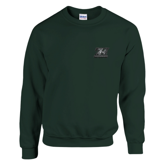 7HARAMHOOD Drip Code Sweatshirt Heliconia – Rückansicht Code-Print, Ansage Hood Culture Hoodwear