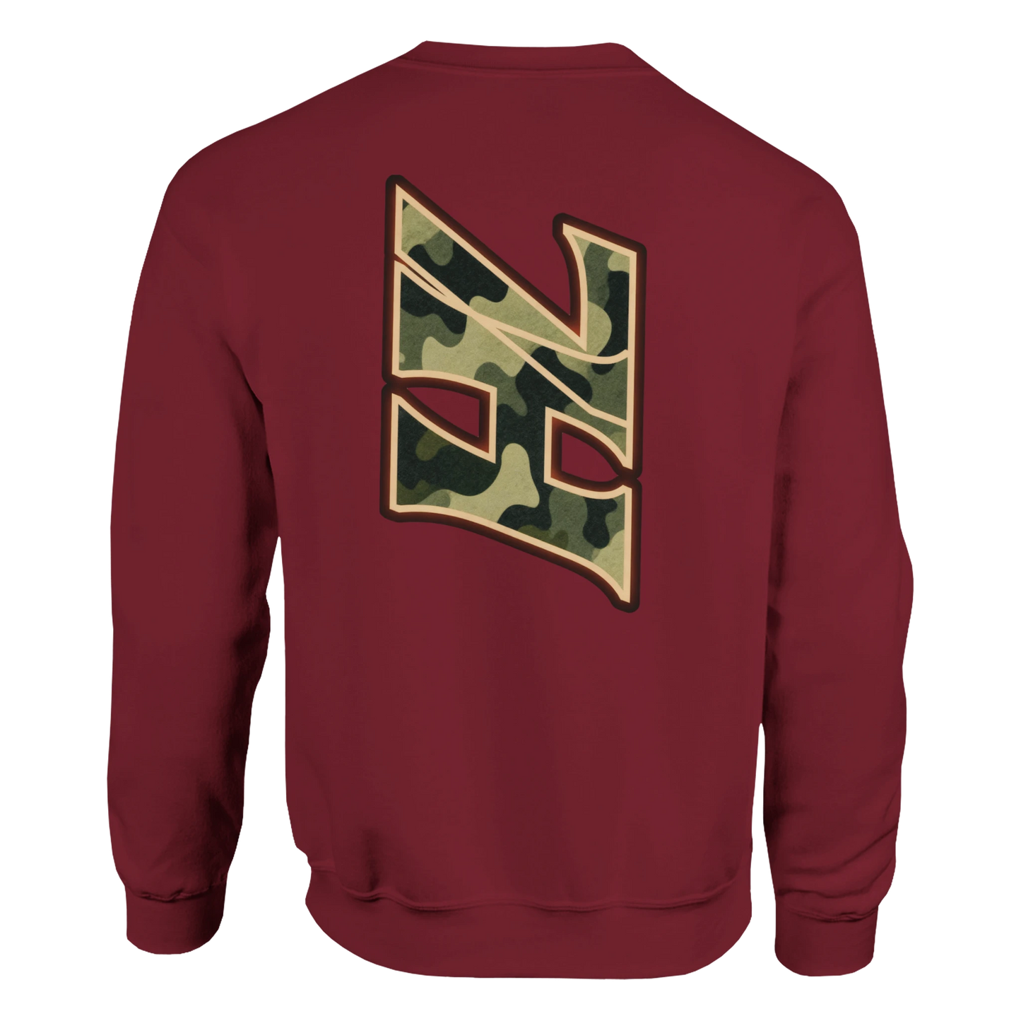 DNA Code Camouflage Sweatshirt Bordeaux Frontansicht

