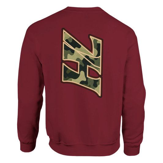 DNA Code Camouflage Sweatshirt Bordeaux Frontansicht
