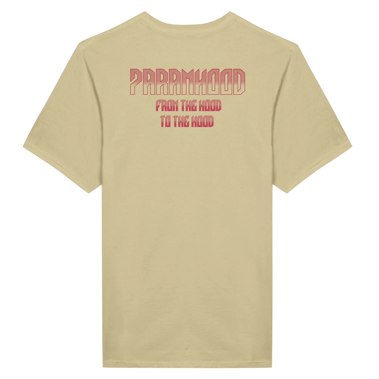 7HARAMHOOD Gradient Logo T-Shirt White Pink Streetwear Rückseite