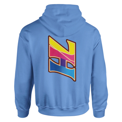 DNA Code Hoodie Blau Frontansicht
