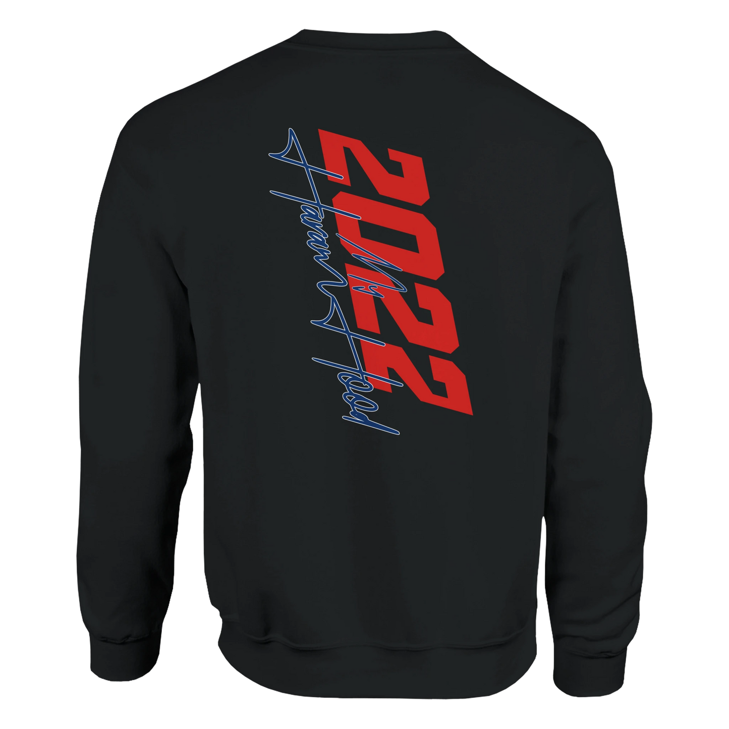 7HARAMHOOD Seit 2022 Crewneck Rot Unisex – Oversized OG Streetwear Crewneck Rot, Energie Leidenschaft Hood