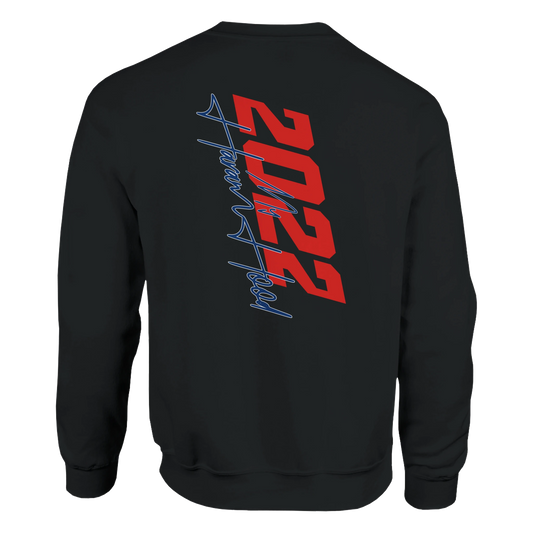 7HARAMHOOD Seit 2022 Crewneck Rot Unisex – Oversized OG Streetwear Crewneck Rot, Energie Leidenschaft Hood