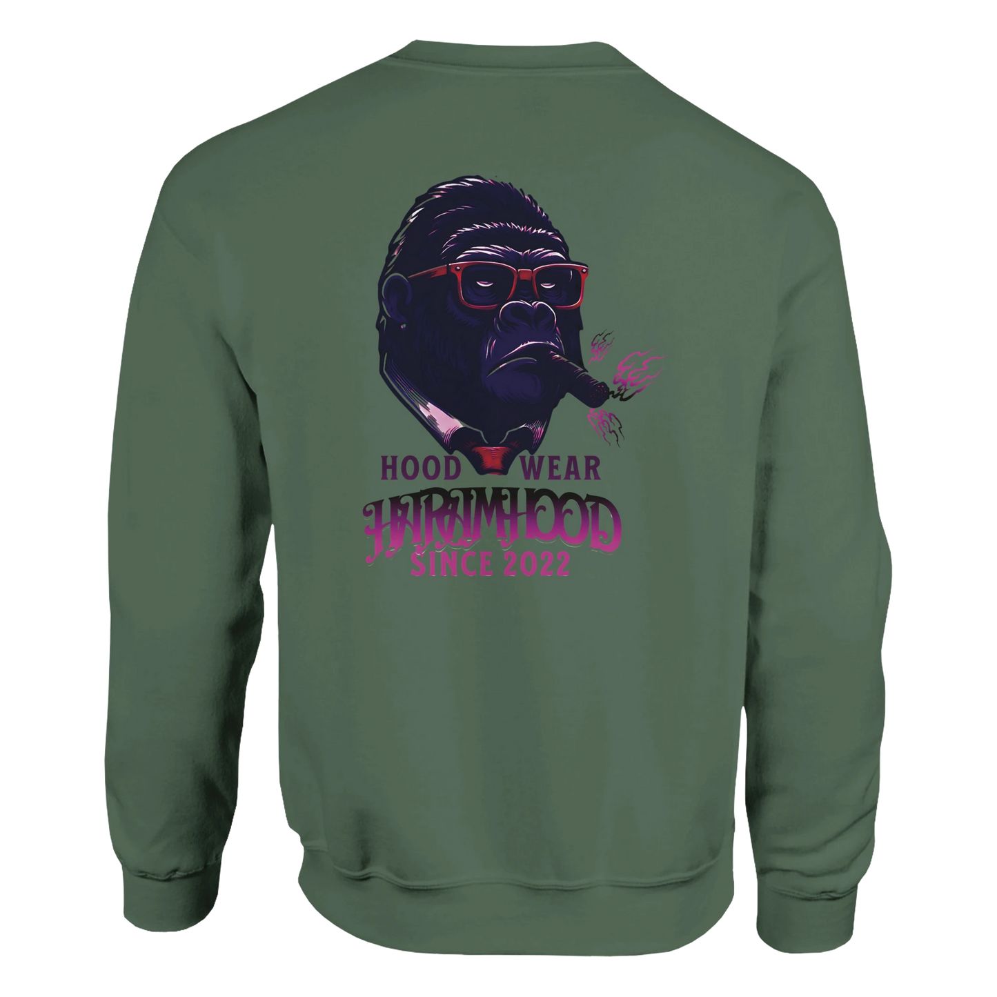 Gorilla Boss Sweatshirt Grün Frontansicht
