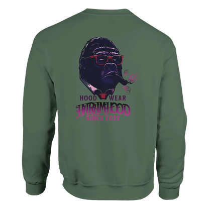 Gorilla Boss Sweatshirt Grün Frontansicht
