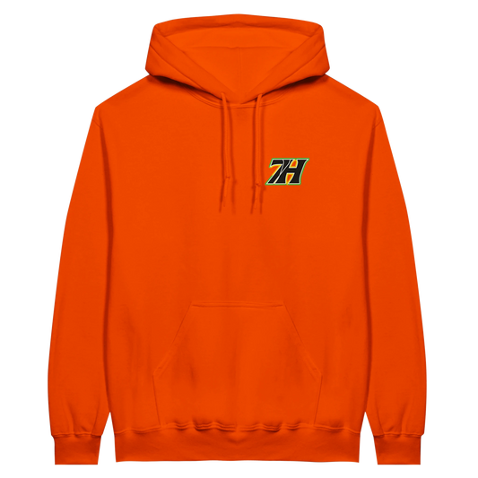 7H Premium Hoodie Orange Frontansicht
