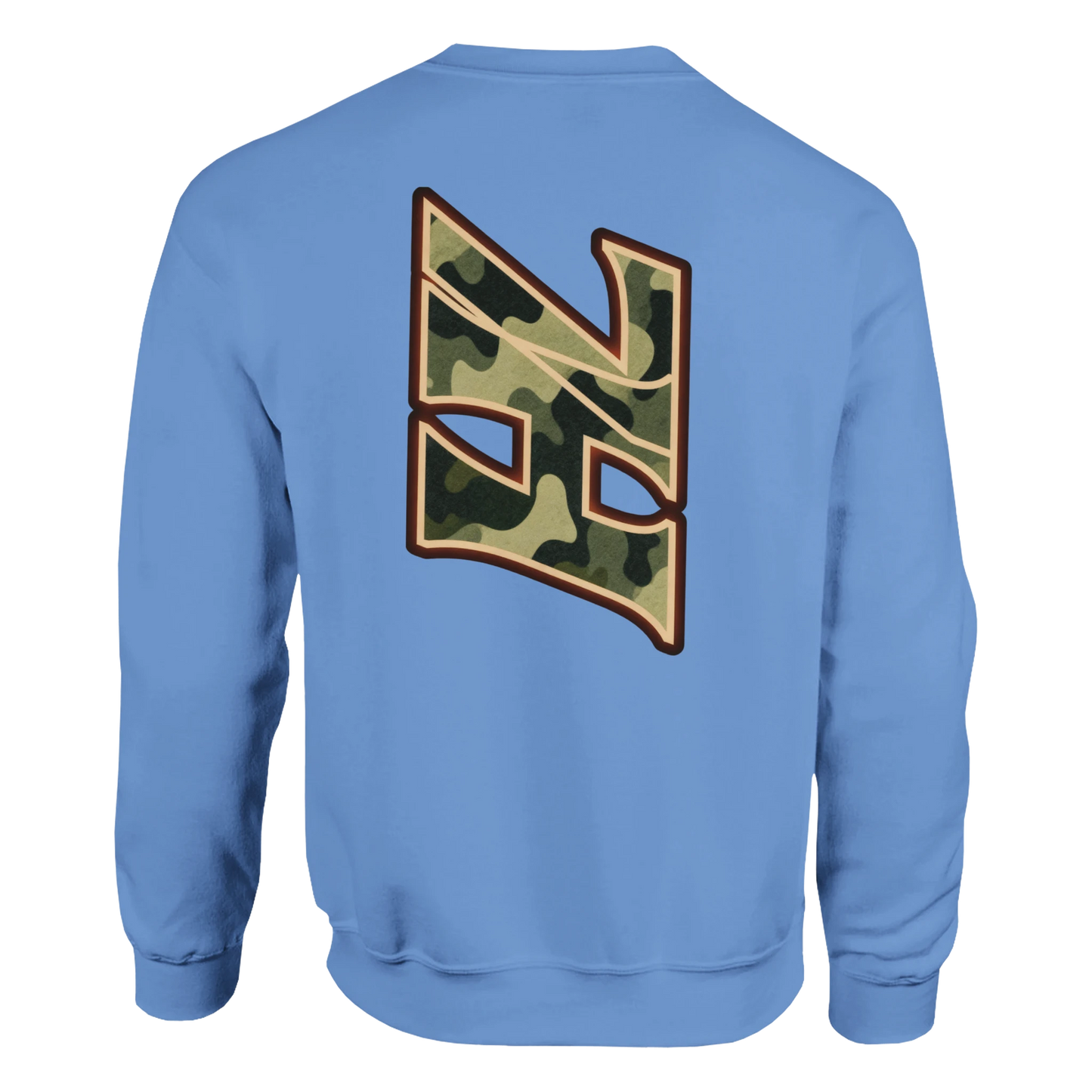 DNA Code Camouflage Sweatshirt Hellblau Frontansicht
