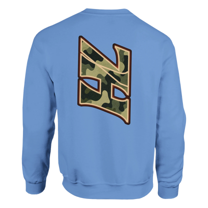 DNA Code Camouflage Sweatshirt Hellblau Frontansicht
