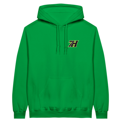7H Premium Hoodie Grün Frontansicht
