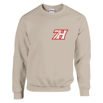 DNA Code Red Line Sweatshirt Beige Frontansicht

