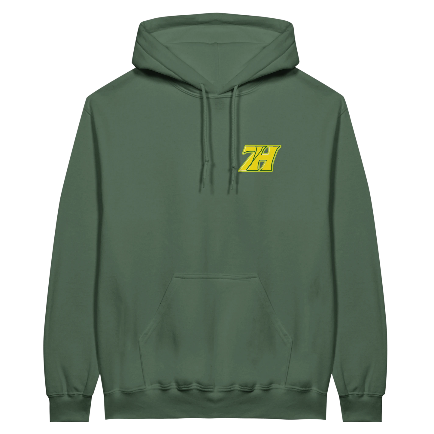 DNA Code Hoodie Dunkelgrün Frontansicht
