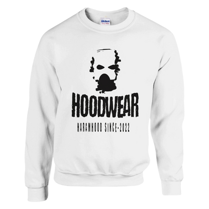 7HARAMHOOD Gasmaske Sweatshirt Weiß Frontansicht Brand Since-2022