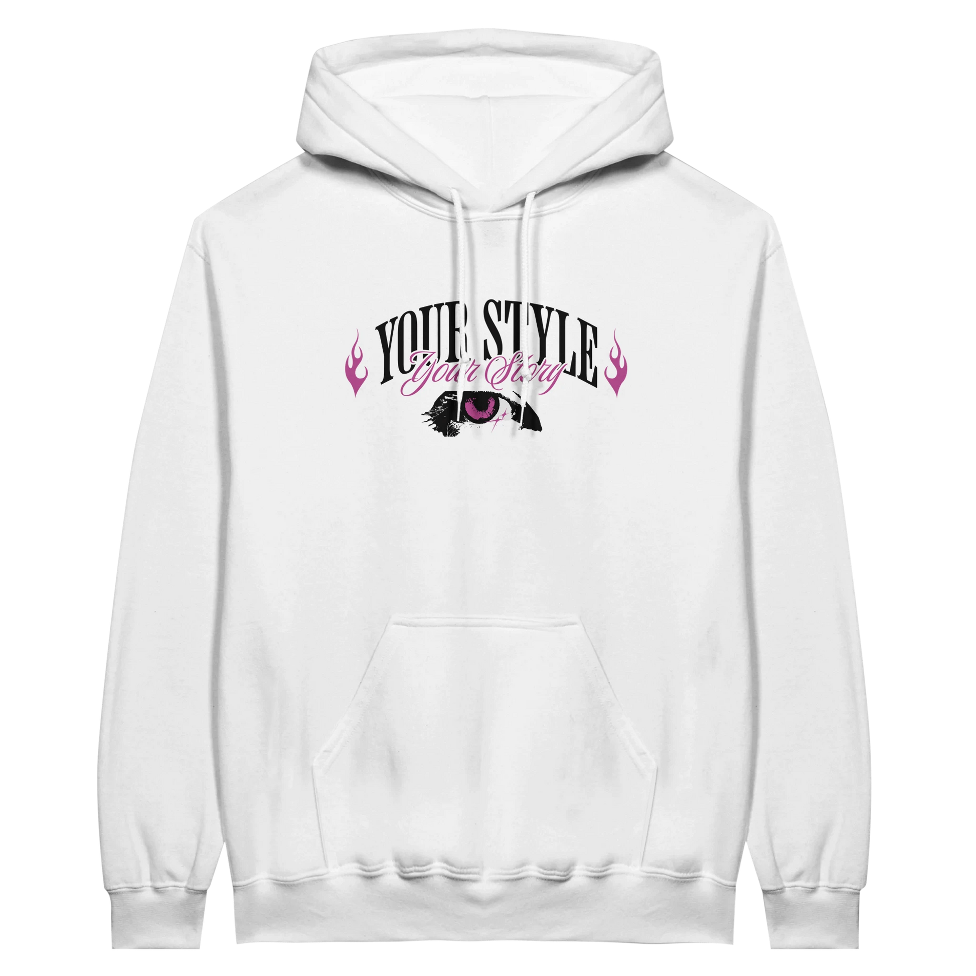 7HARAMHOOD Hollywood Truth Eye Hoodie Weiß