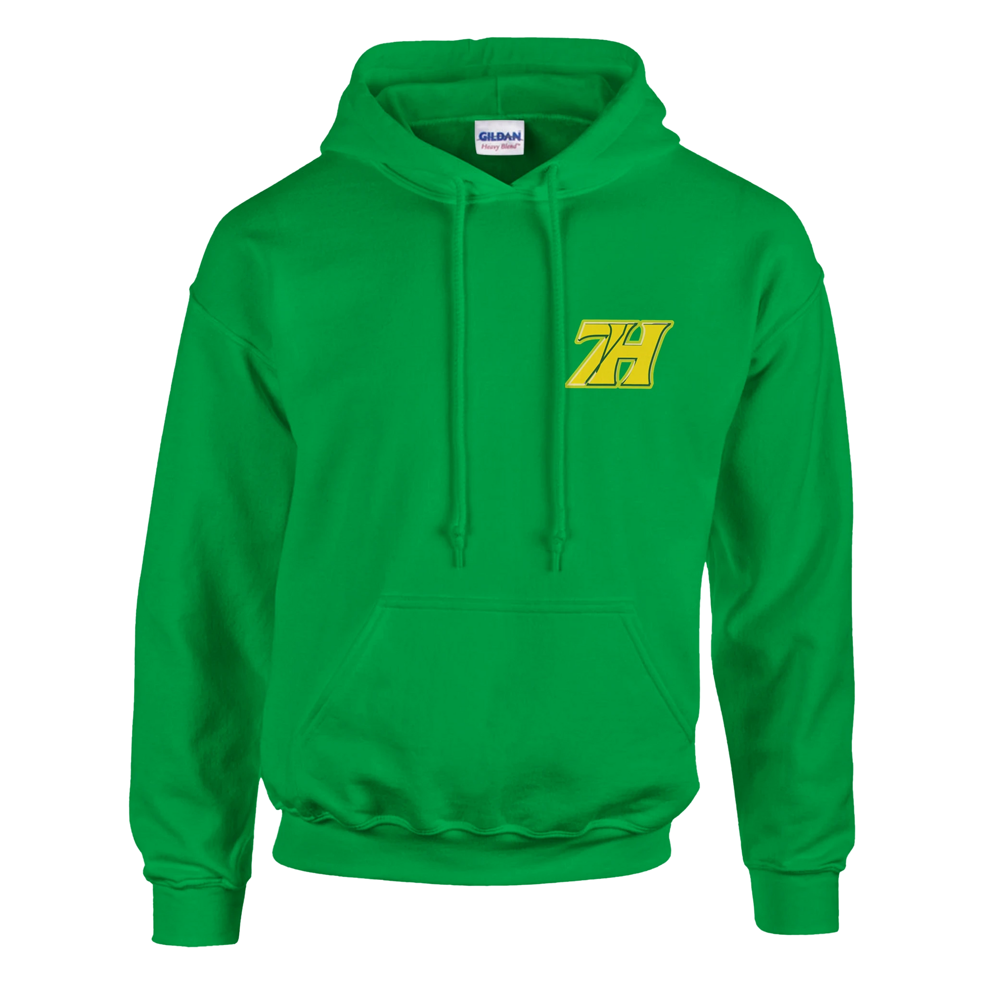 DNA Code Hoodie Grün Seitenansicht
