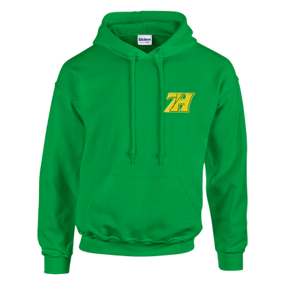 DNA Code Hoodie Grün Seitenansicht
