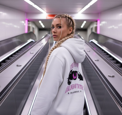 7HARAMHOOD Hollywood Truth Eye Hoodie – Weiß