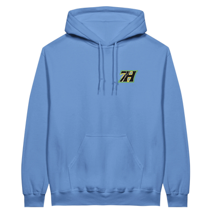 7H Premium Hoodie Babyblau Frontansicht
