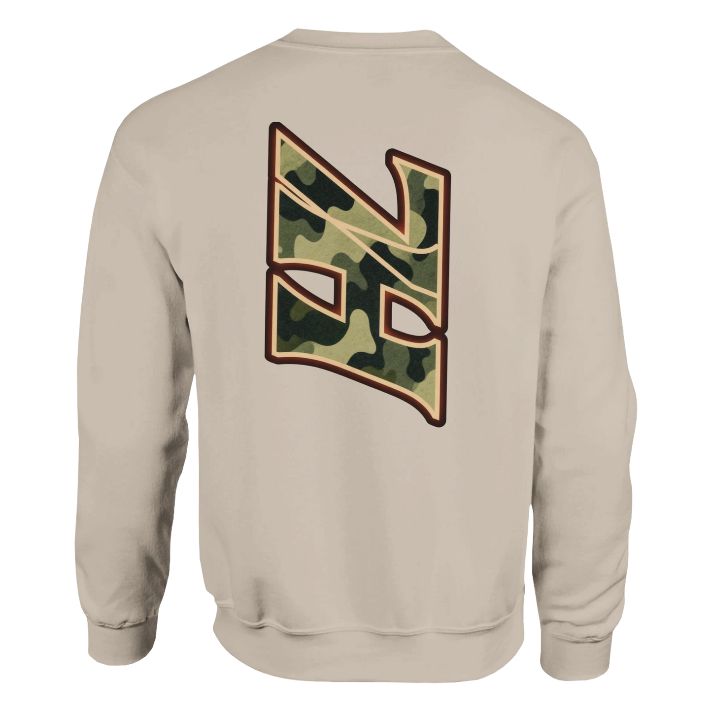 DNA Code Camouflage Sweatshirt Beige Frontansicht
