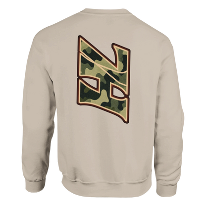 DNA Code Camouflage Sweatshirt Beige Frontansicht
