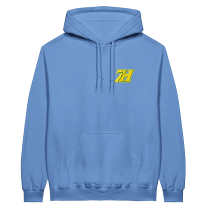 DNA Code Hoodie Blau Frontansicht
