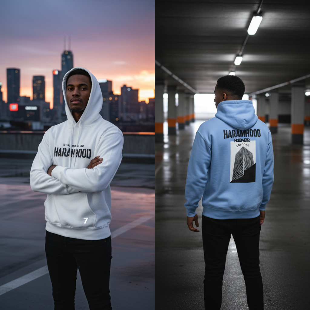 Westside Cologne Hoodwear---Hood Message Block blau