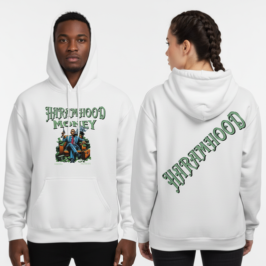 Haramhood Money Hoodie Weiß - Boss Edition | Premium Hoodwear
