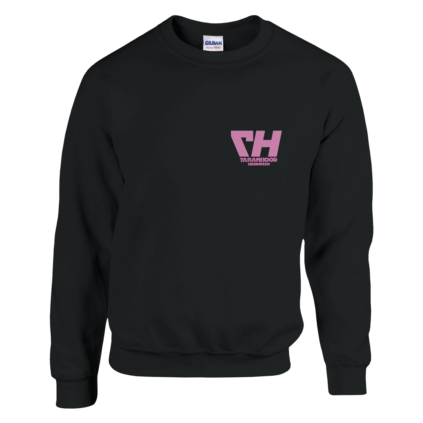 Scan-Code Hood Sweatshirt  Schwarz Frontansicht
