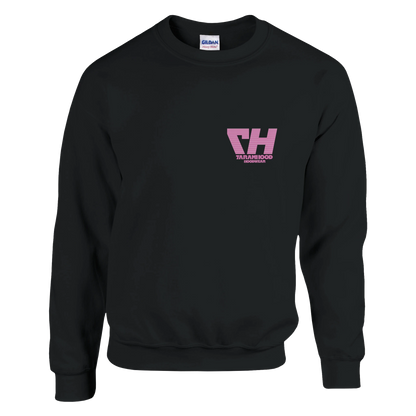 Scan-Code Hood Sweatshirt  Schwarz Frontansicht
