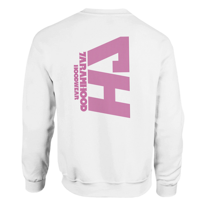 Scan-Code Hood Sweatshirt  Weiss Rückansicht