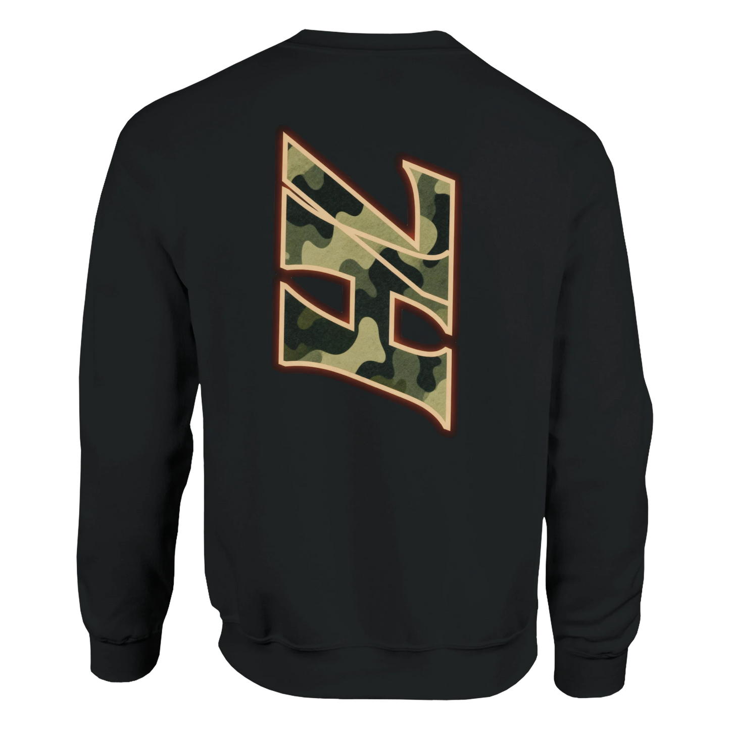 DNA Code Camouflage Sweatshirt Schwarz Frontansicht
